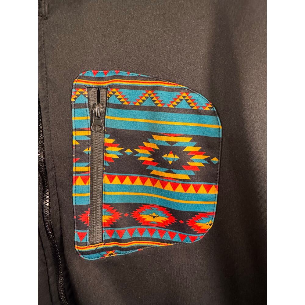 Empyre Surplus Co. ESC Full Zip Aztec Hoodie Men’s XL Black/Multicolor Skate - Picture 9 of 9